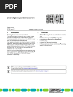 GW ... E/... DB9: Universal Gateways and Device Servers