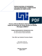 Sistema Web de Monitoreo Remoto de Signos Vitales de Pacientes de Zonas Rurales de Waslala - Nicaragua (SIMSIV)