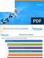 DhanushInc Microsoft Capabilities