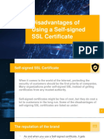Disadvantages of Using A Self-Signed SSL Certificate