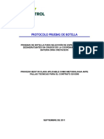 Protocolo Pruebas de Botella PDF