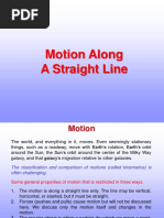 1 Motion Along Straight Line