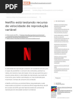 Netflix Está Testando Recurso de Velocidade de Reprodução Variável