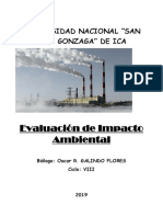 Evaluación de Impacto Ambiental: Universidad Nacional "San Luis Gonzaga" de Ica