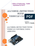Alcohol Detection Vehicle Control