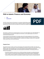 PHD in Islamic Finance and Economy: Print Download PDF