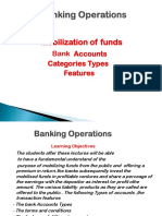 Mobilization of Funds: Bank Accounts Categories Types Features