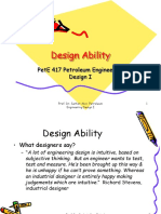 PetE 417 - Design Ability