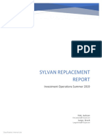 Sylvan Replacement Report