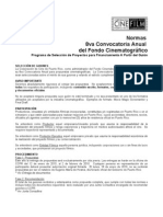 Convocatoria de guiones para financiamiento cinematográfico