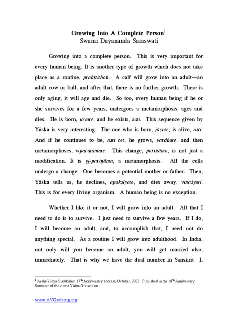 Growing Into A Complete Person PDF | PDF | Compassion | Empathy