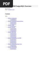 EnterpriseDB PostgreSQL Exercises