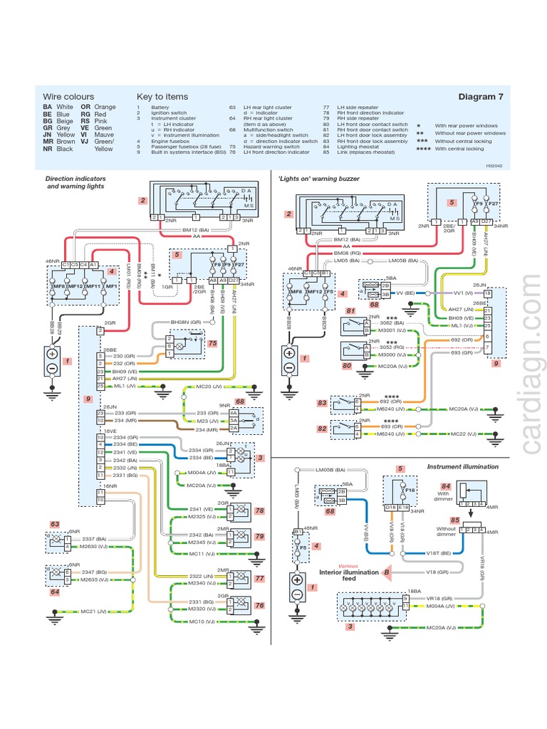 7.exterior Lighting Continued, Buzzer, Interior Lighting PDF Car