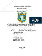 Gronograma de Actividades Contaminacion de Suelos Fundo