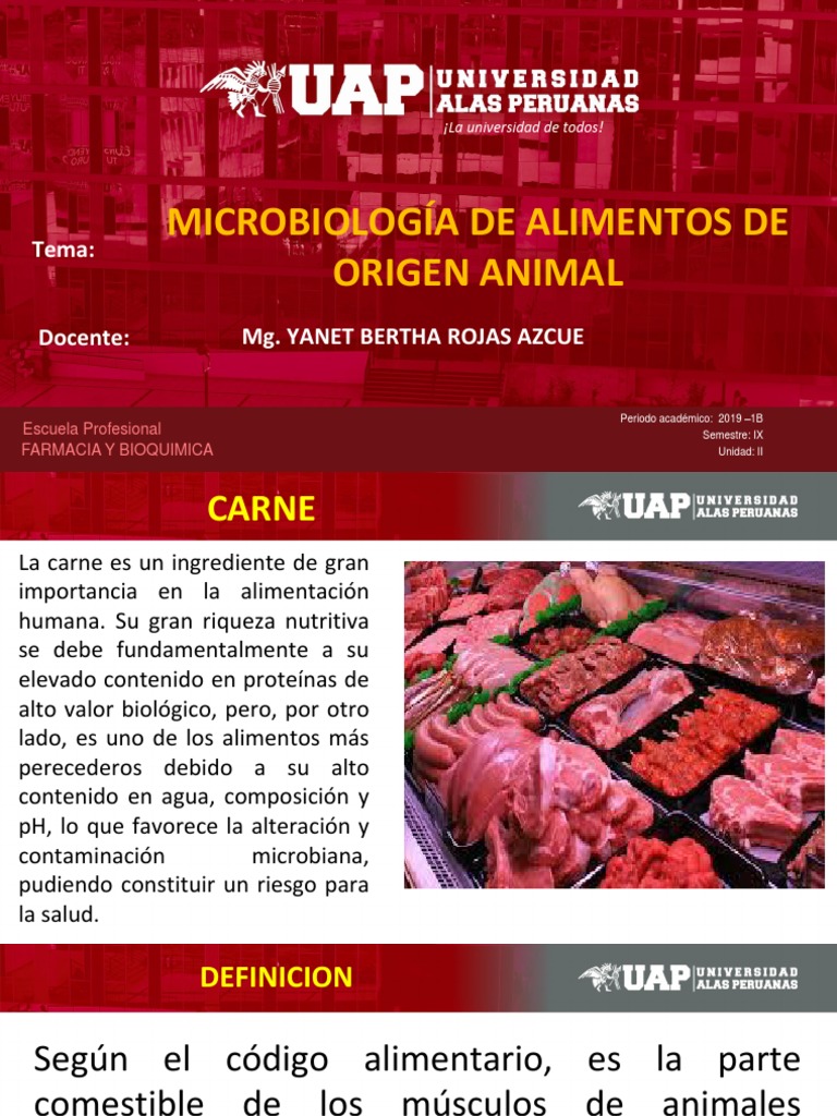 Análisis Microbiológico de la Carne | PDF | Carne | Alimentos