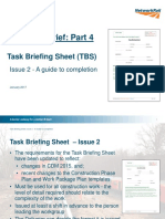 Technical Brief: Part 4: Task Briefing Sheet (TBS)