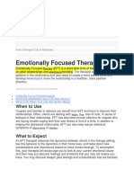 Emotionally Focused Therapy: When To Use