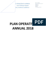 Plan Operativo ANNUAL 2018: Instituto Tecnológico Superior "José Chiriboga Grijalva" "Calidad y Excelencia Académica"