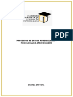 Processo de Ensino Aprendizagem Psicologia Da Aprendizagem