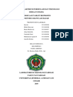 Laporan Praktikum Formulasi Dan Teknologi Sediaan Solida Formulasi Tablet Ibuprofen Metode Granulasi Basah