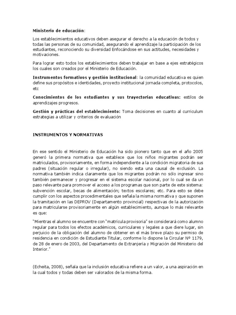 Inclusión educativa y diversidad en escuelas | PDF | Plan de estudios ...