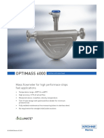 Optimass 6000: Mass Flowmeter For High Performace Ships Fuel Applications