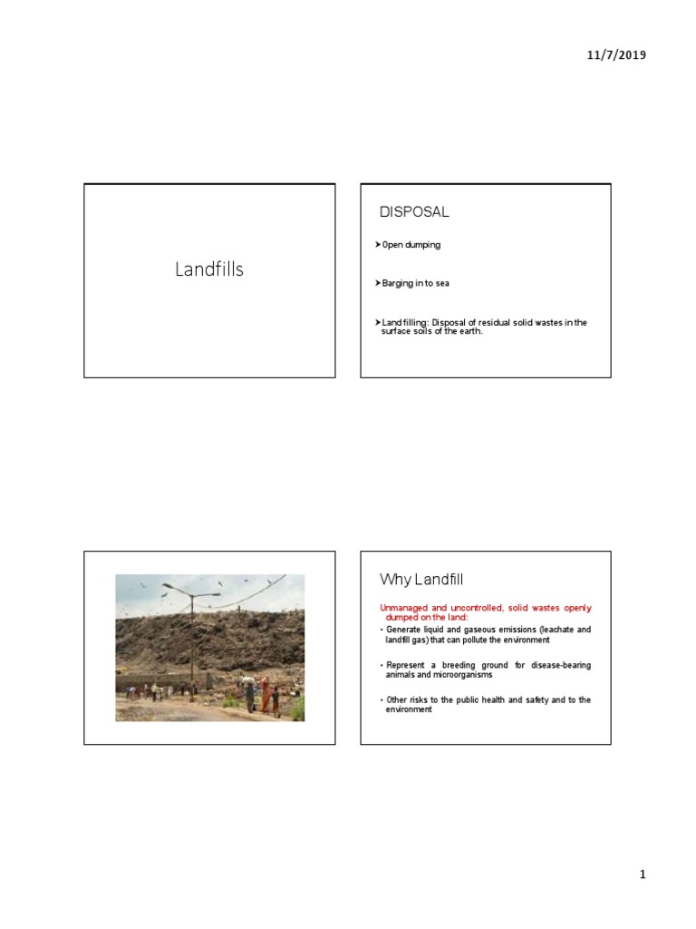 Landfills: Disposal | PDF | Landfill | Municipal Solid Waste