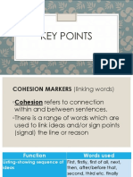 Cohesion Markers