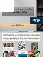 Escritura Artículos Científicos, Rojas, M.