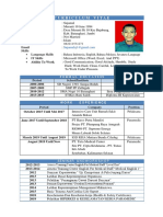 Curriculum Vitae & Certificate