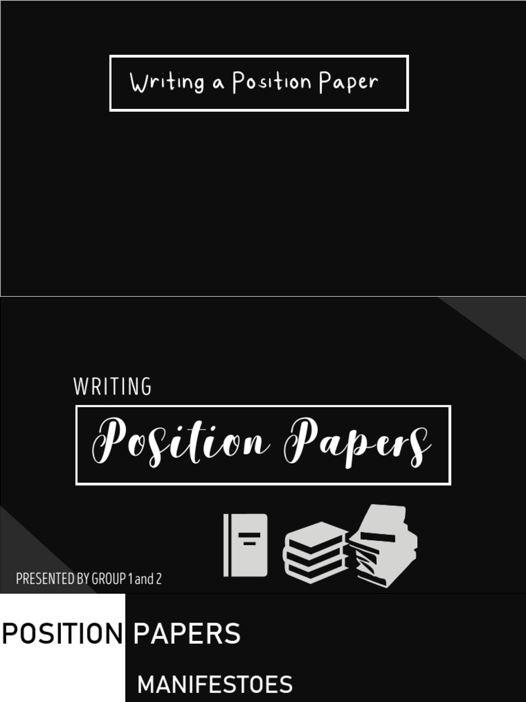 How to Write a Position Paper | PDF