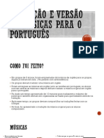 Tradução e Versão de Músicas Para o Português