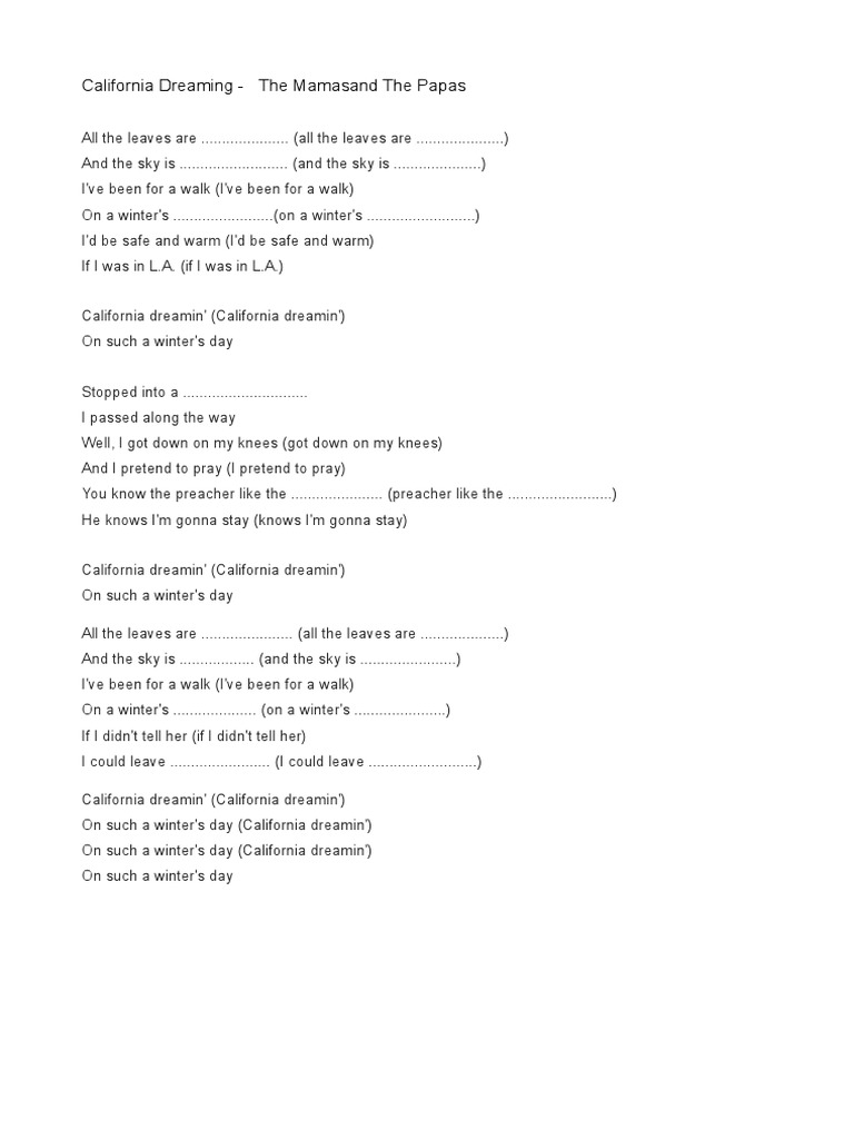 california-dreamin-lyrics-analysis-pdf
