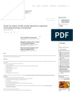 How To Start Small Scale Pharma Capsule Manufacturing Company? Pharma Franchise Help PDF