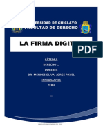 La Firma Digital y Aspectos Generales