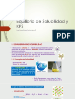 Equilibrio de Solubilidad y KPS