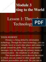 Connecting Through Technology: Module 3 Lesson 1