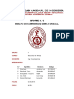 Grupo 5 - ENSAYO DE COMPRESION SIMPLE UNIAXIAL