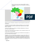 A Divisão Territorial Do Brasil