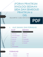 Laporan Praktikum Teknologi Sediaan Liquida Dan Semisolid Praktikum 6 GEL