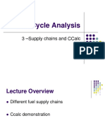 Life Cycle Analysis: 3 - Supply Chains and Ccalc