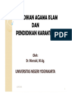 16 PPT DR Marzuki Pendidikan Agama Islam Dan Pendidikan Karakter Compatibility Mode