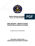 Peraturan Akademik Sma N 1 Mertoyudan 2018-2019