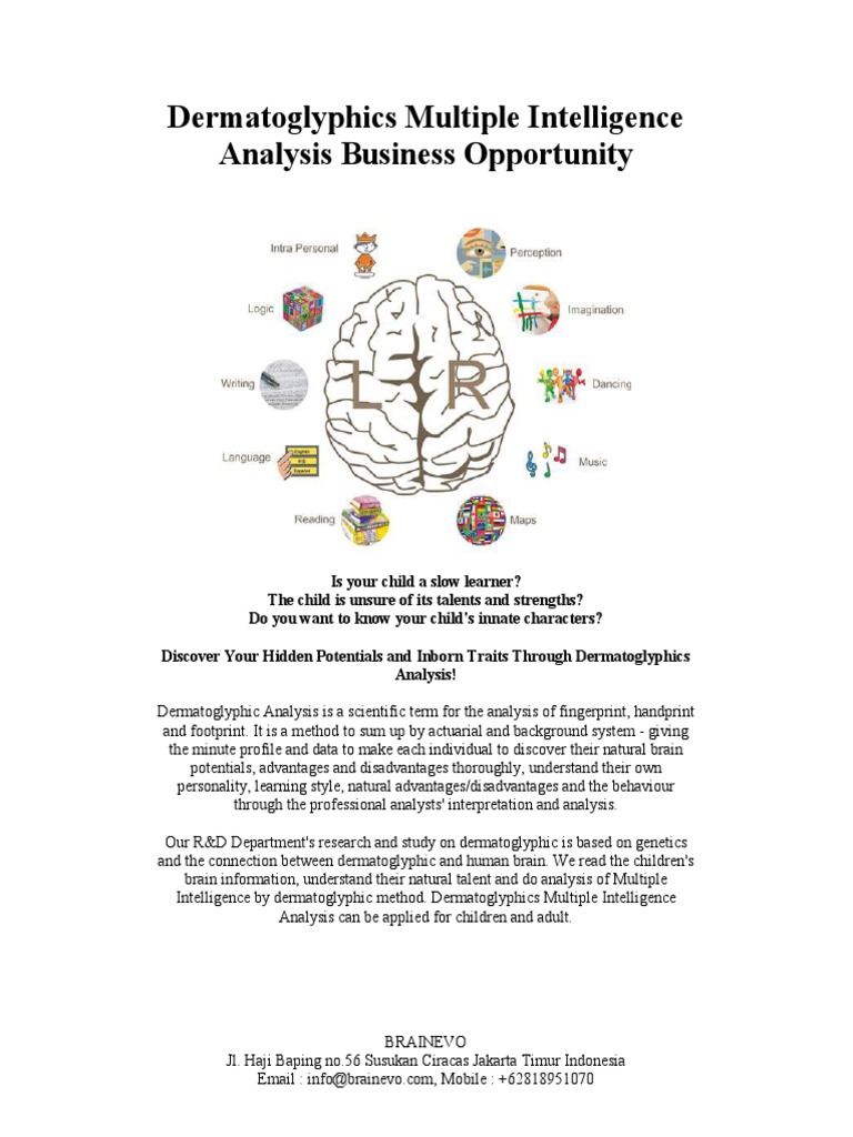 Dermatoglyphics Intelligence Analysis | PDF | Intelligence | Image Scanner