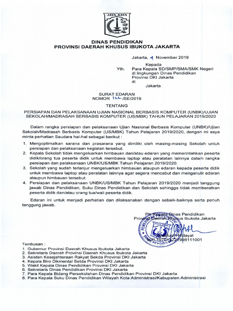 Kop Surat Dinas Pendidikan Provinsi Dki Jakarta Contoh Kop Surat