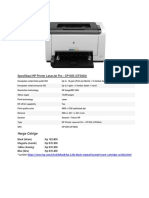 Spesifikasi HP Printer LaserJet Pro