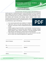 Confidentiality Agreement Form