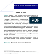 Hidrogeoquímica y Análisis Multivariado en El Acuífero Freático