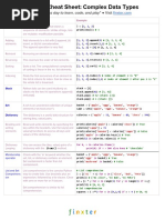 CheatSheet Python 3 Complex Data Types