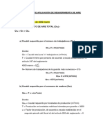 Cálculo del requerimiento de aire para personal laboral por debajo y encima de 4000 msnm